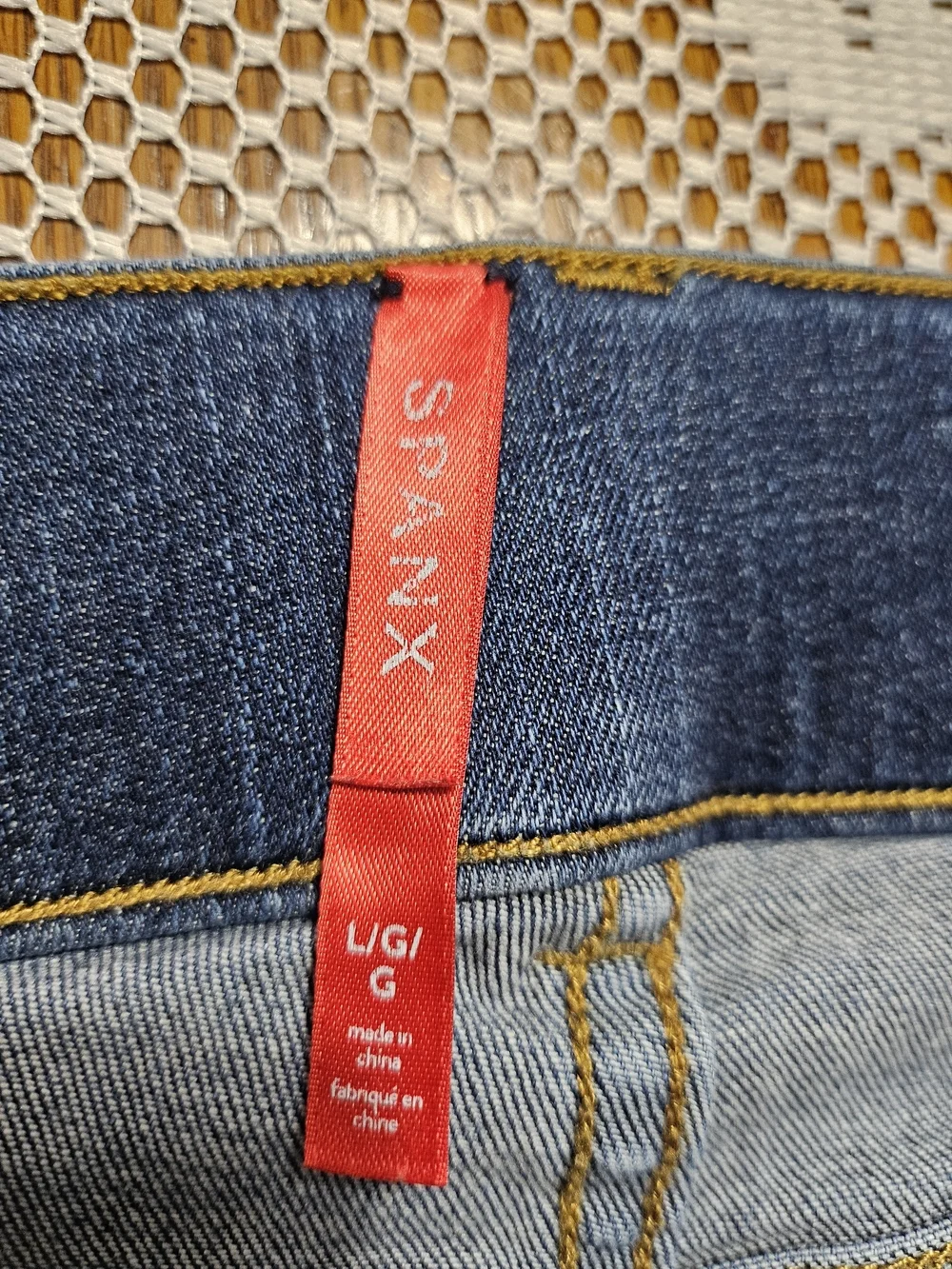 SPANX Dark Blue Flare Jeans Size Large